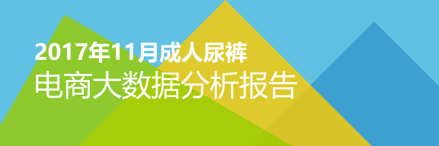 2017年11月成人尿裤电商大数据报告
