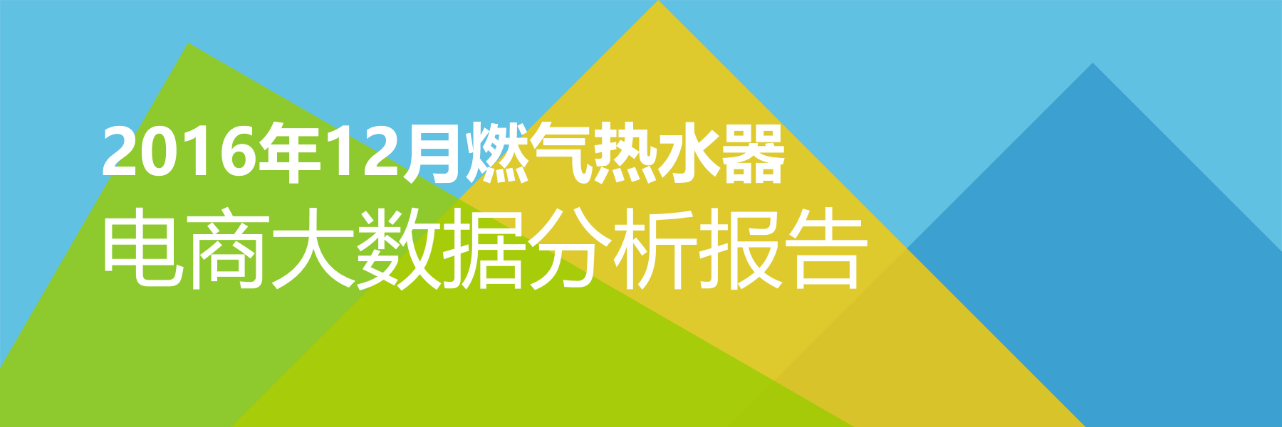 2016年12月燃气热水器电商大数据报告
