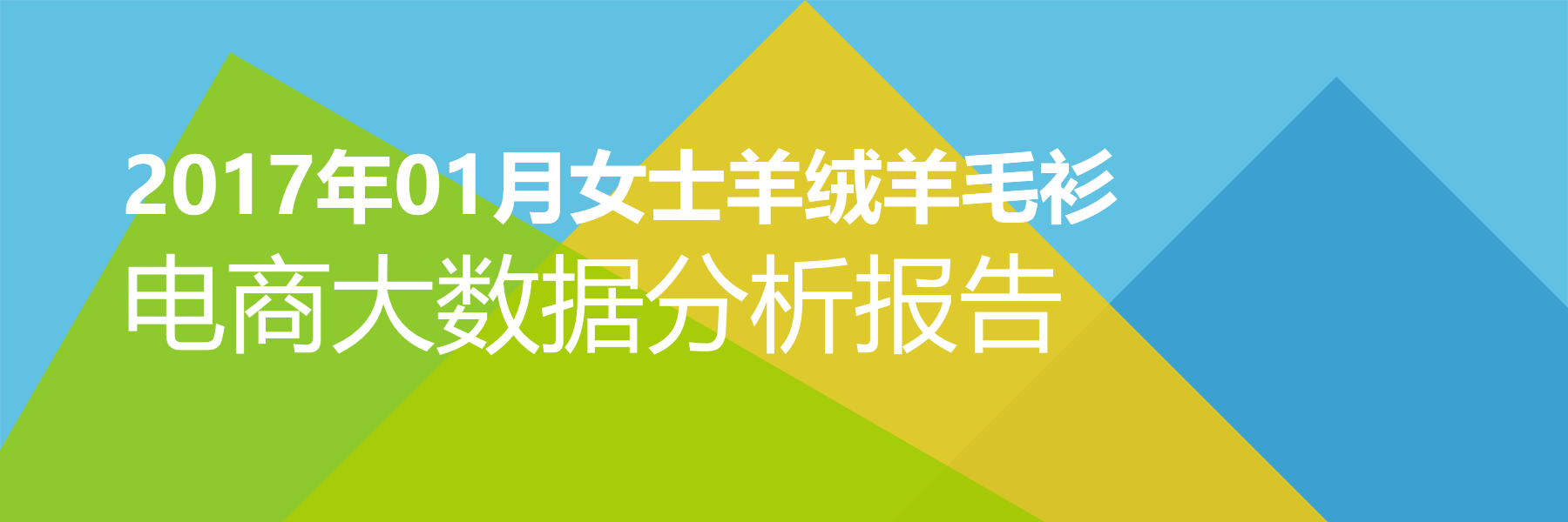 2017年01月女士羊绒羊毛衫电商大数据报告