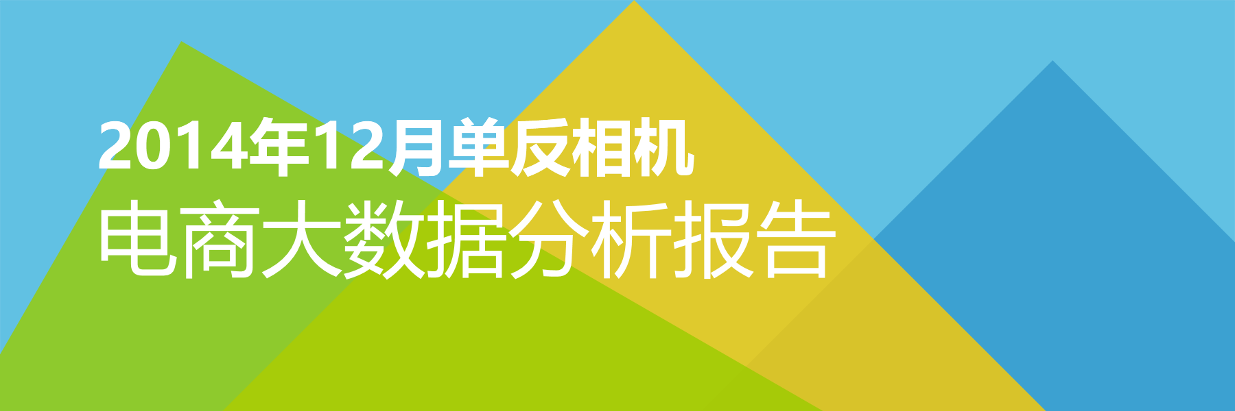 2014年12月单反相机电商大数据报告